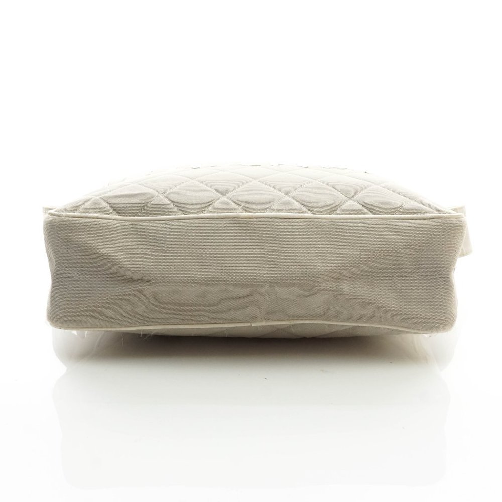 Auth Chanel Shoulder Bag Gray Canvas #14105C40 - Picture 6 of 15